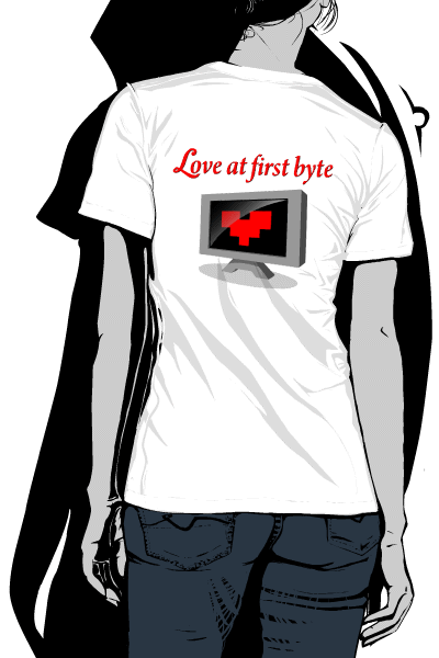 Geeky t-shirt design.