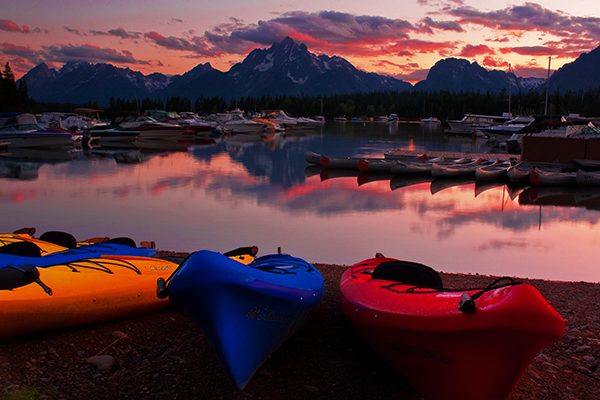 Landscape shot of Colter Bay.