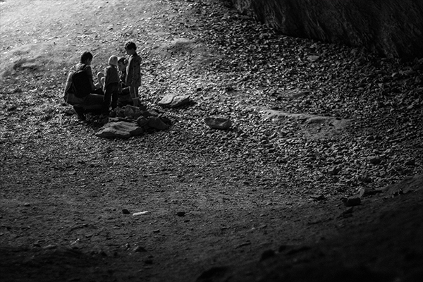 Candid shot in Hungary at caves.